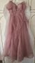 Елегантна розова рокля – като нова, носена само веднъж, снимка 1