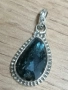 Нов сребърен медальон с Кианит, снимка 1