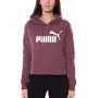 Дамско спортно горнище PUMA Essentials Cropped Hoodie Purple, снимка 1