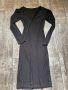 Нова елегантна дълга черна еластична спортно елегантна рокля рипс, снимка 1 - Рокли - 45388143