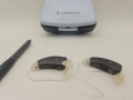 слухови апарати Audio Survice mezo due hearing aid ляво и дясно ухо oticon starkey, снимка 1
