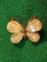 НЕЖНА ФИГУРАЛНА ЗЛАТИСТА АРТ БРОШКА ПЕПЕРУДА 43522, снимка 13