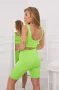 Дамски спортен екип зелен неон , снимка 3