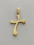 Златна висулка кръст 52317, снимка 2