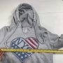Дамски суитшърт Tommy Hilfiger с качулка и американско знаме, размер XS, сив, снимка 3