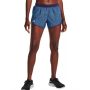 Дамски къси панталони under armour fly by 2 0 printed short blue, снимка 1