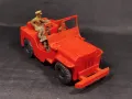 СТАРА РЕТРО ПЛАСТМАСОВА КОЛА ИГРАЧКА JEEP WILLYS, снимка 5