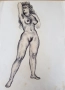 Стоян Венев (1904-1989) Етюд I Модел голо тяло от 1940те години, снимка 2