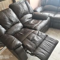 Кожен диван + фотьойл , снимка 4 - Дивани и мека мебел - 45510689