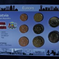 Латвия 2014 - Евро Сет - комплектна серия от 1 цент до 2 евро , 8 монети, снимка 1 - Нумизматика и бонистика - 45526014