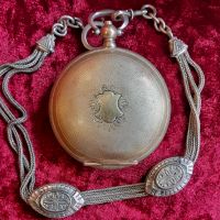 Старинен Османски джобен часовник с кюстек, снимка 8 - Антикварни и старинни предмети - 45135586