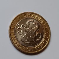 2 паунда 2016 Великобритания Юбилейна монета Уилям Шекспир Комедия  2 паунда Великобритания Монета , снимка 5 - Нумизматика и бонистика - 45439159