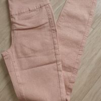 Нов розов панталон с лъскав ефект р.XS, снимка 10 - Панталони - 41748975