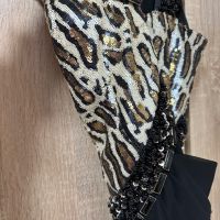 рокля официална пайети паети леопард, снимка 5 - Рокли - 45556814