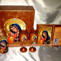 Подарък за Кръстници- Книга икона /+ снимка/ и поздрав по избор, снимка 8 - Подаръци за кръщене - 41468150