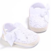 Елегантни бебешки еспадрили с панделка, снимка 2 - Бебешки обувки - 45462645