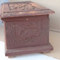 Примитивна дървена кутия за скъпоценности, снимка 7 - Други ценни предмети - 45404336