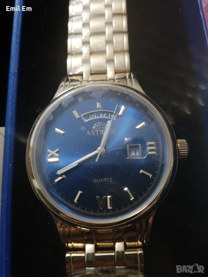 Позлатен ръчен часовник ASTRON , снимка 1