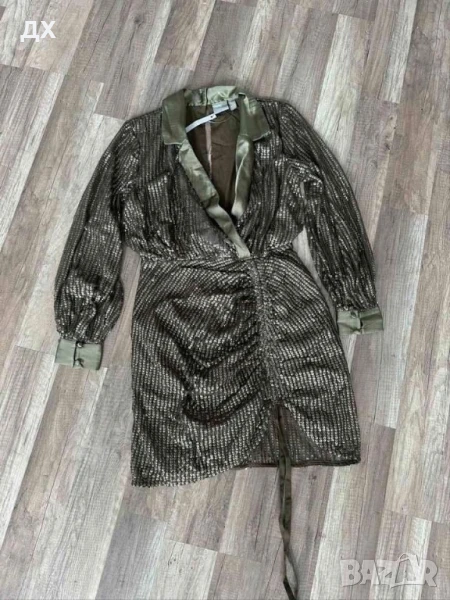 Тъмно зелена рокля ASOS с етикет, снимка 1