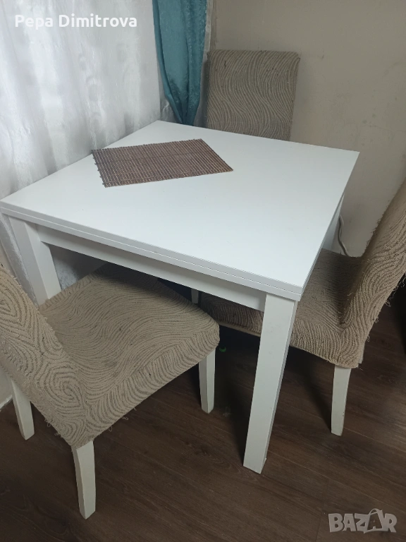 Разтегателна трапезна маса. Мдф, снимка 1