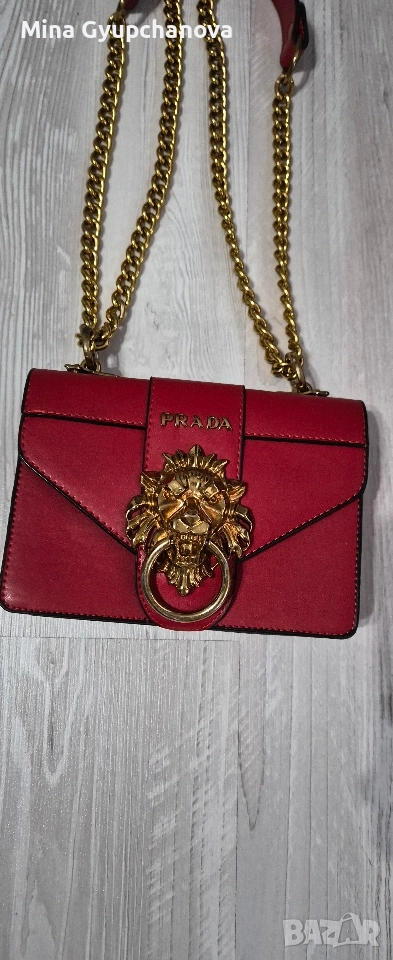 червена чанта за ежедневие , снимка 1