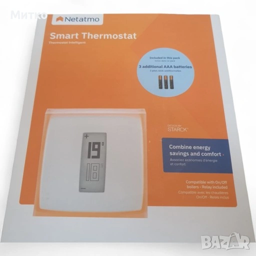 N3 Netatmo NTH01-AMZ Интелигентен и енергоспестяващ Wi-Fi термостат, снимка 1