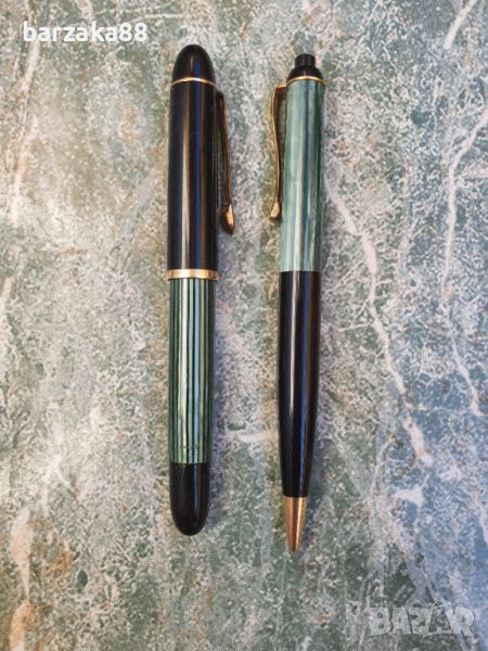 Златна писалка Pelikan Gunther 14k + Пиромолив + Калъфче, снимка 1