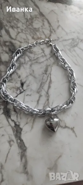 Масивно дамско колие с висулка от медицинска стомана, снимка 1