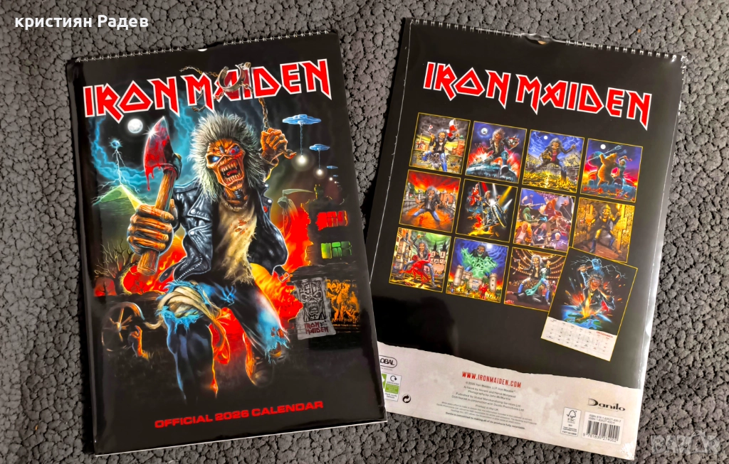 Iron Maiden календар 2026, снимка 1