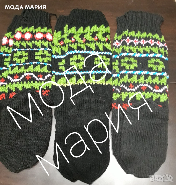 фолклорни ръчно плетени чорапи - мотиви от северна България, снимка 1