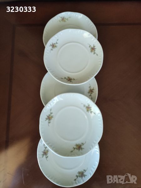 Порцеланови чинии за кафе,мащерка, снимка 1