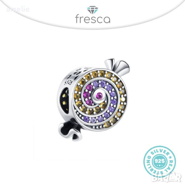 Промо -30%! Талисман Fresca по модел Пандора сребро 925 Pandora Sweet Candy Charm. Колекция Amélie, снимка 1