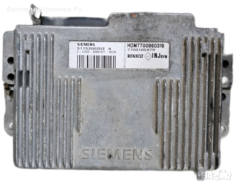 компютър RENAULT MEGANE SCENIC 1.6 SIEMENS, S115300203A, S115300203 A, 115300203, HOM7700860319, снимка 1