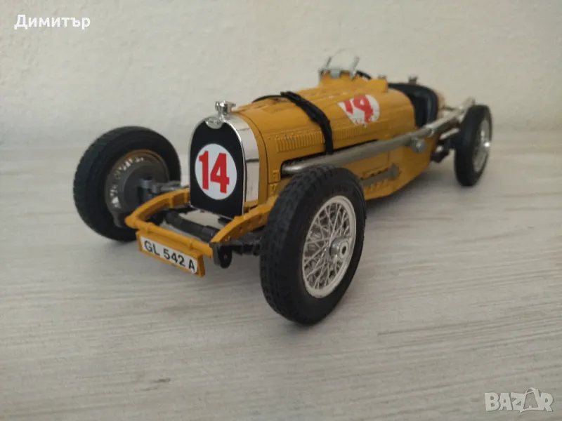 Метална количка  BUGATTI TYPE 59 1934  1/18 !!!, снимка 1