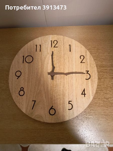 Чисто нов дървен стенен часовник , снимка 1