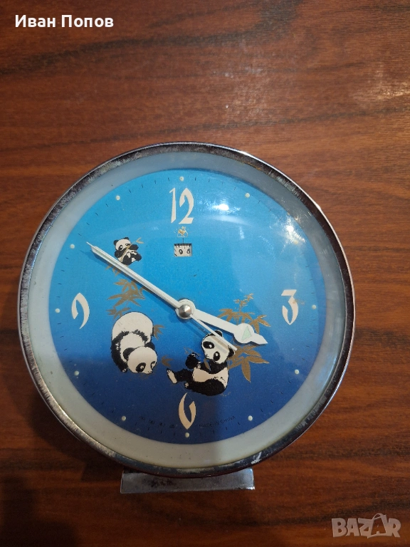 Анимиран, будилник механичен-Китай, работи точно, снимка 1