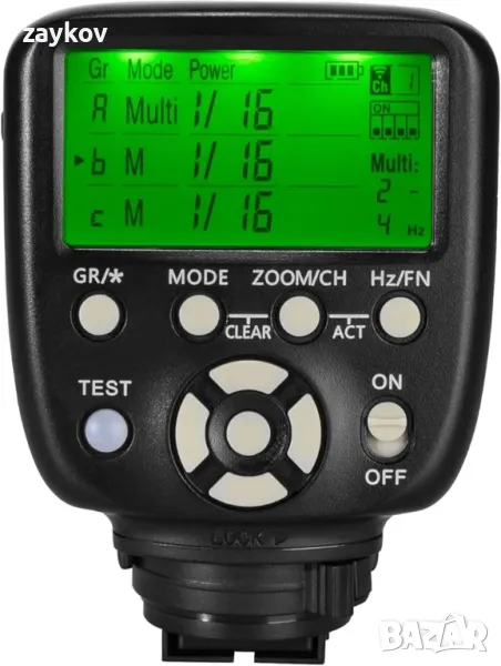 YONGNUO Надградено YN560-TX II дистанционно управление за задействане на LCD светкавица за Canon, снимка 1