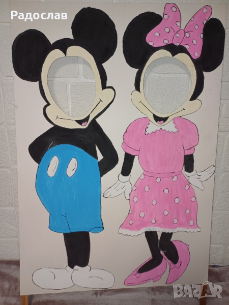 Плакат на Мини и Мики Маус. , снимка 1