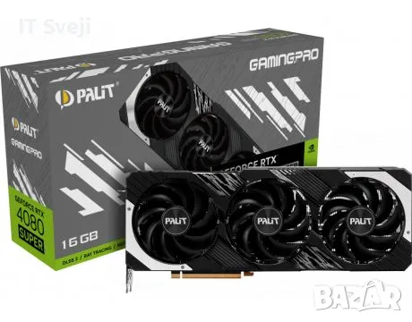 Видео карта Palit GeForce RTX 4080 Super 16GB GamingPro, снимка 1