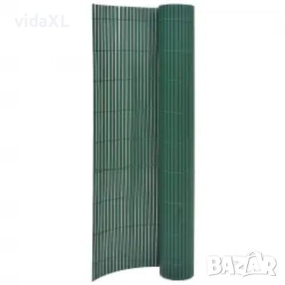 vidaXL Двустранна градинска ограда, 110x500 см, зелена（SKU:317162, снимка 1