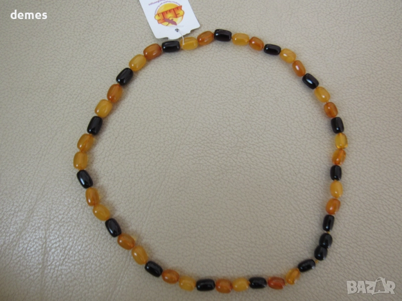 Дамско колие-кръг от първокласен балтийски кехлибар, снимка 1