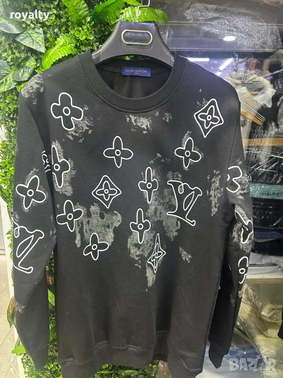 Louis Vuitton Мъжка Черна Блуза , снимка 1