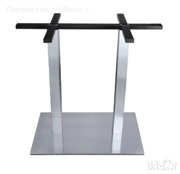 Стойка стомана за правоъгълен плот,крак за маса инокс,основа за маса за правоъгълна маса иноксова, снимка 1