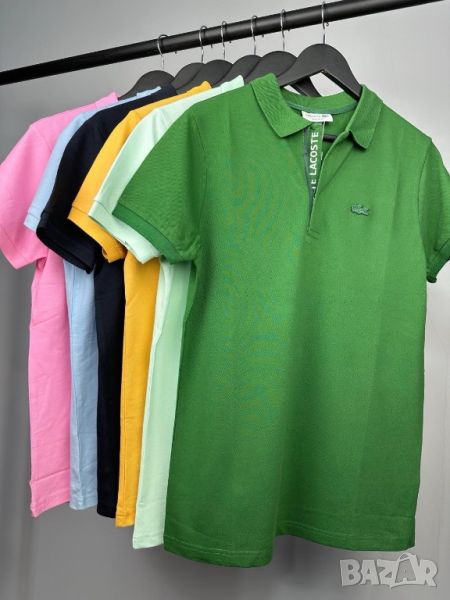 Lacoste мъжка тениска с яка 6  цвята , снимка 1