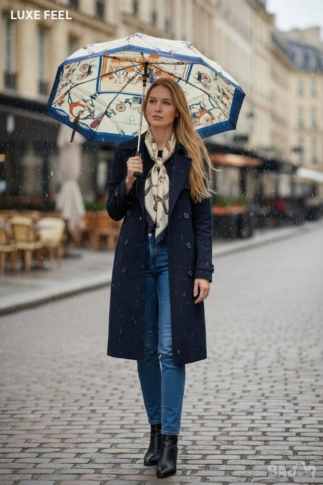 HERMES 💎Дамски Чадър ☔, снимка 1