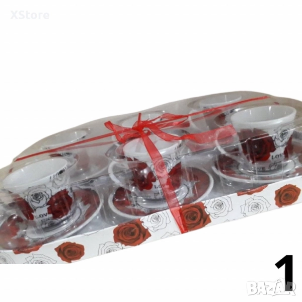 Керамичен сервиз за кафе/чай – Комплект от 12 броя. Различни модели , снимка 1