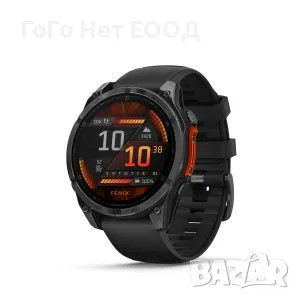 Garmin Fenix 8 - 51 мм, AMOLED - Slate Gray с Black силиконова каишка, снимка 1