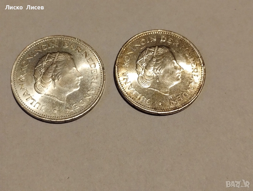 Нидерландия 10 гулдена 1970г., снимка 1