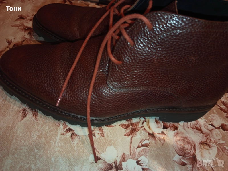 FLORIS VAN BOMMEL Оригинал Нови Мъжки Боти Изцяло от Натурална Естествена Кожа 42/43, снимка 1