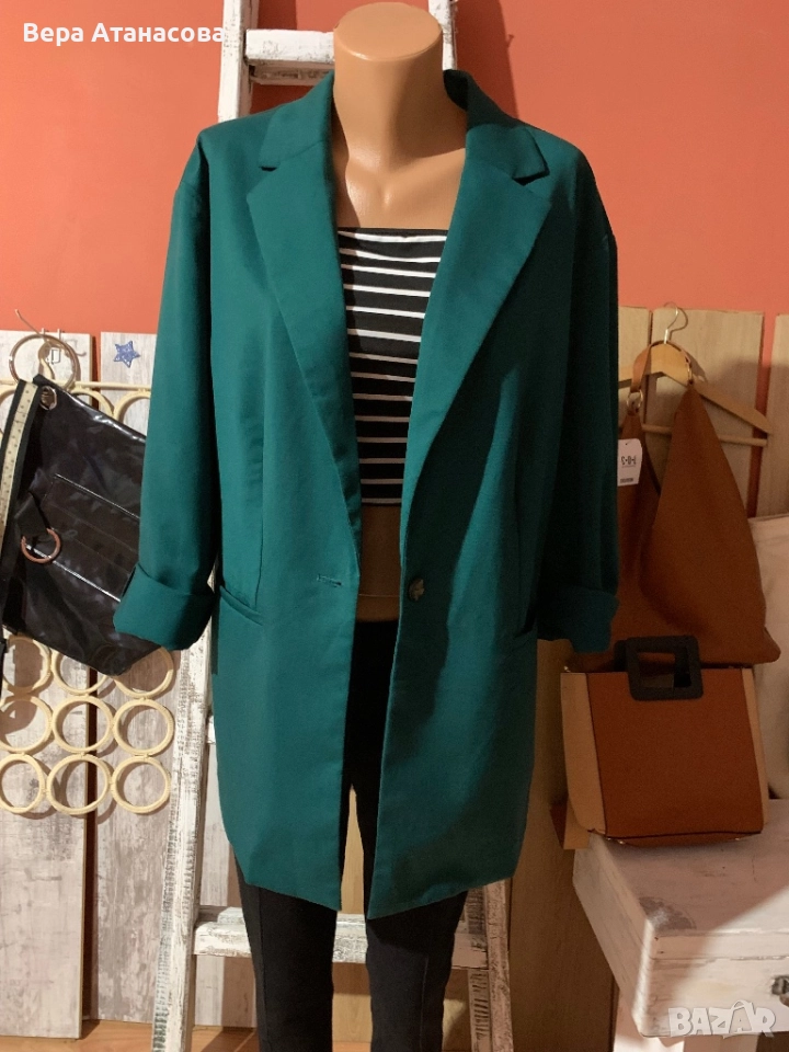 🤎👜🥾 Сако Divided в тюркоаз♥️, снимка 1